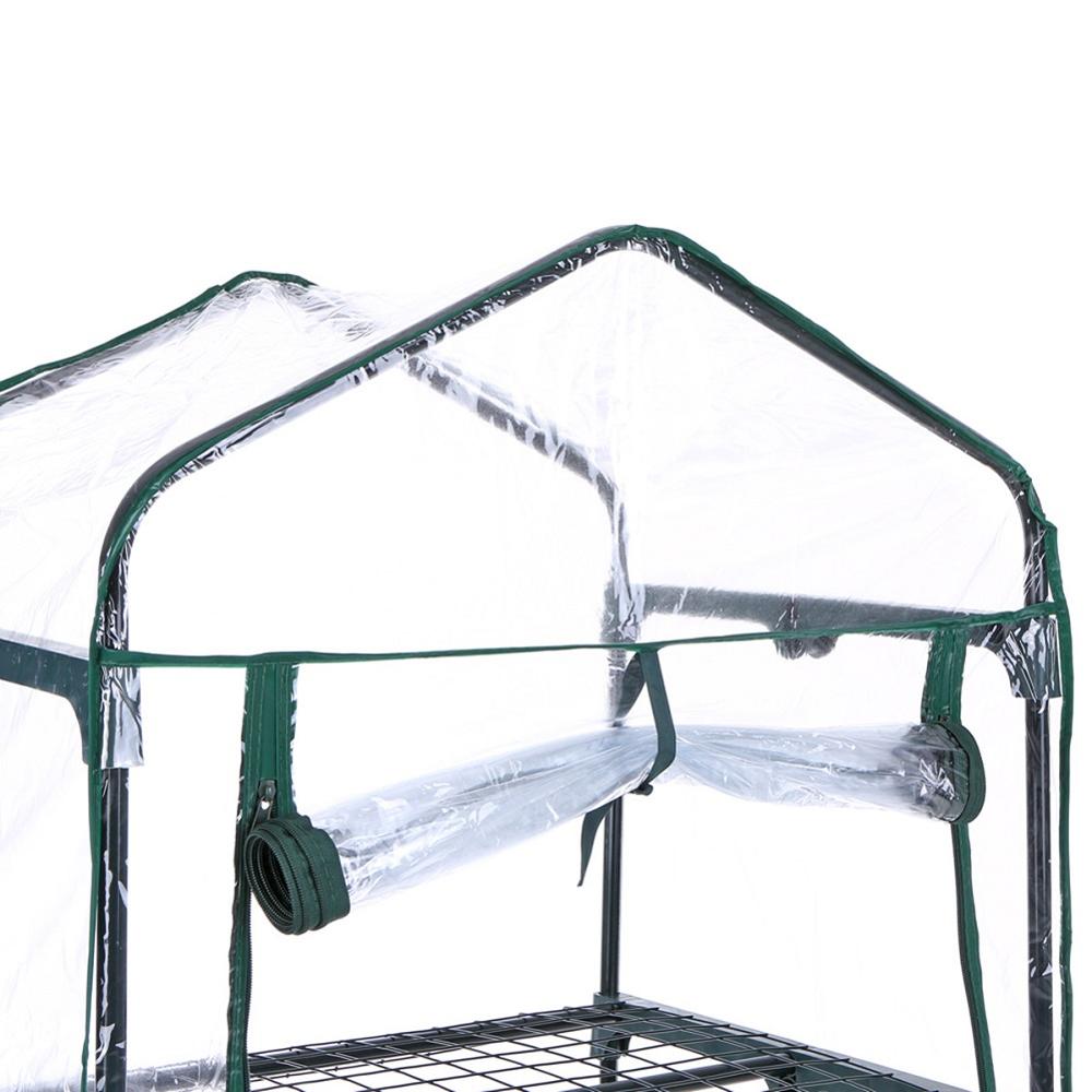Three Floors Green Household Plant Greenhouse Mini Garden Warm Room PVC Garden Warm Room 126x69x49CM