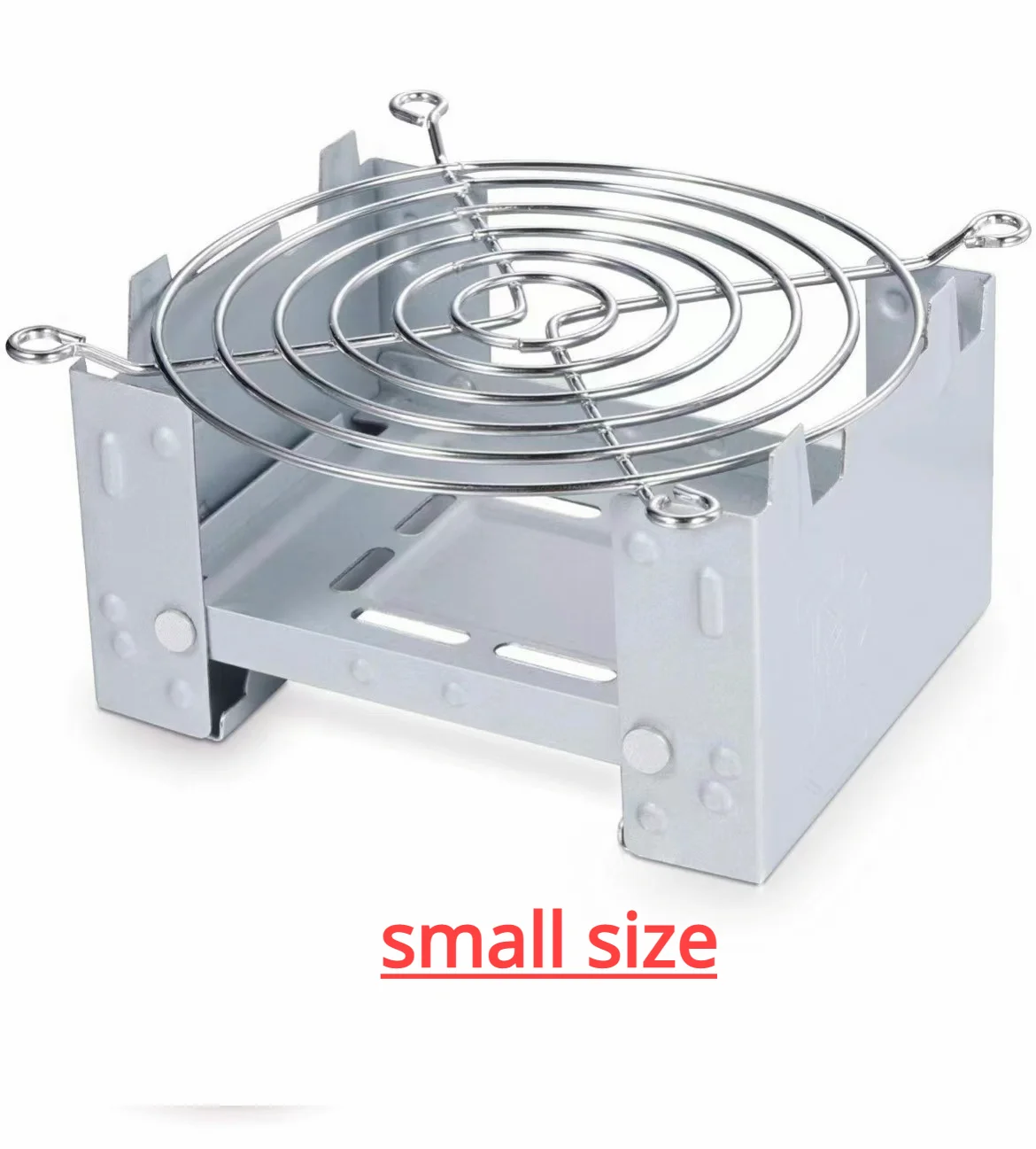 Estufa de Alcohol portátil para acampar, quemador de Alcohol sólido, estufa plegable de combustible para exteriores, Mini cocina de espíritu, Picnic, barbacoa, estufa de cera: Borgoña