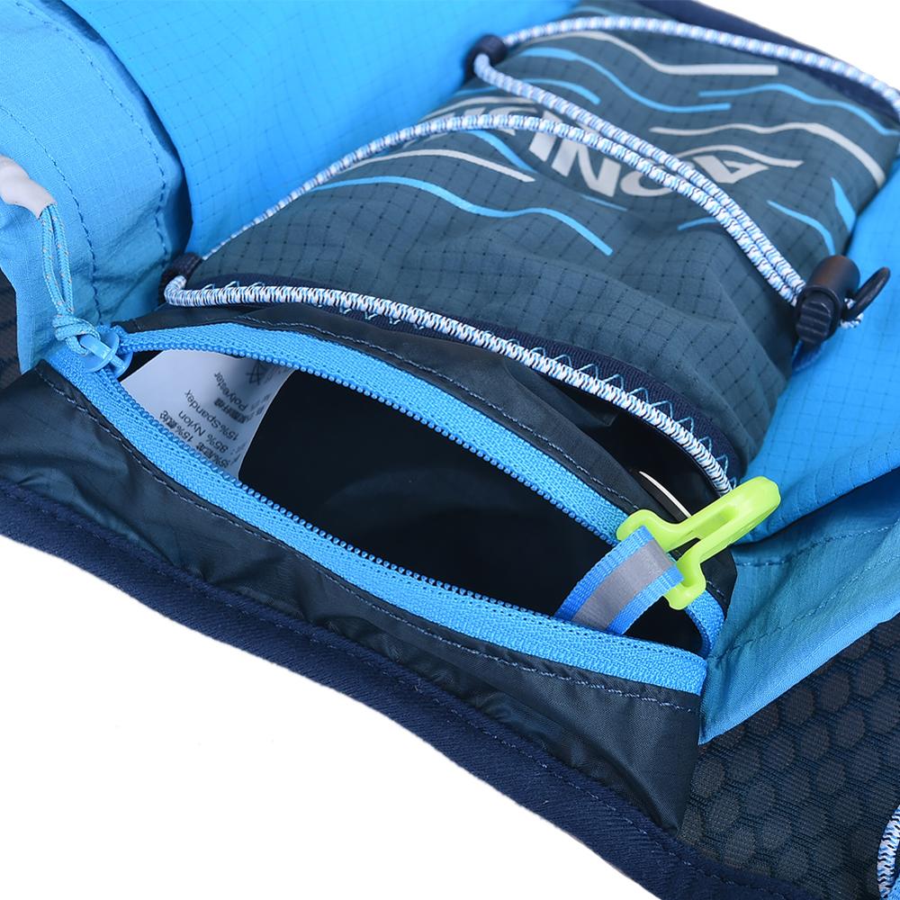 Aonijie  w8104 udendørs sports letvægts taljepakke taske bælte hydrering fanny pack dobbelt vandtanke til løbende jogging fitness