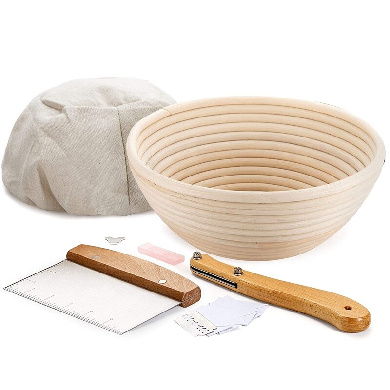 Round Bread Proofing Baskets Cloth Liner, Banneton Proofing Baskets 25Cm Bread Proofing Baskets for Baking: Default Title