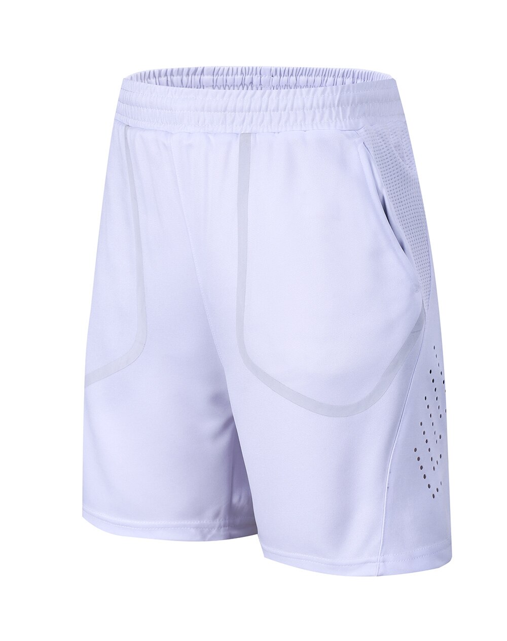 Badmintonshorts herrsportshorts ,tennisshorts ,bordtennisshorts för dam 607: Vit / Xxl