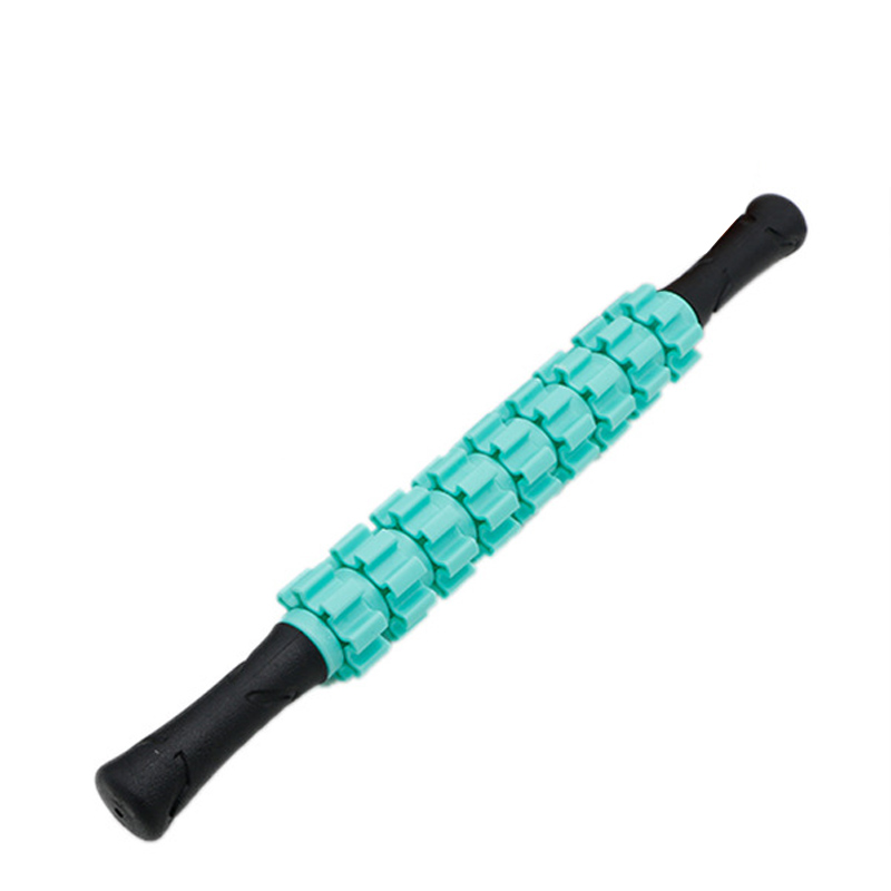 Ponit Massage Roller Stick Leg Back Relax Foam Roller Muscle Therapy Relieve Physio Yoga Block: Light Green