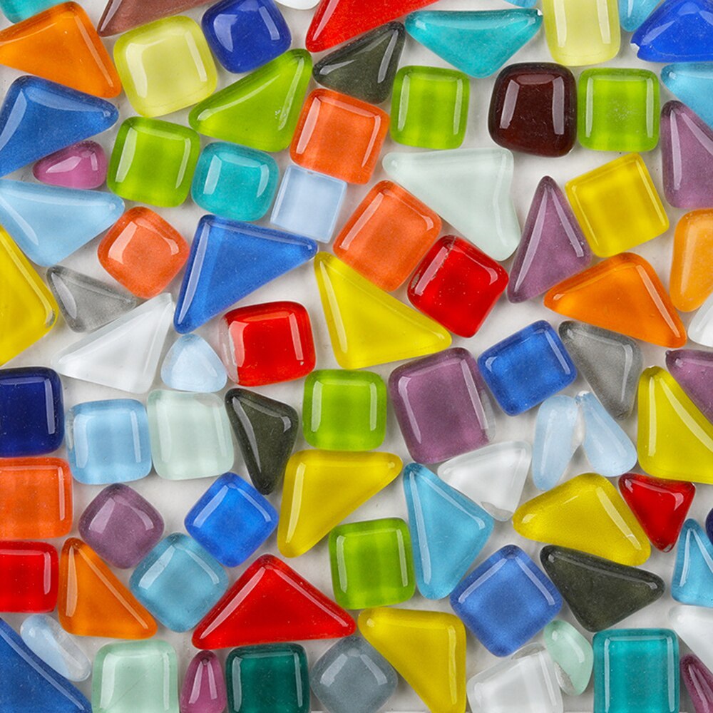 Carrelage mosaïque multicolore bricolage | 60 pièces, ensemble artisanat, mosaïque fabrication enfants, Puzzle Art, pierre colorée