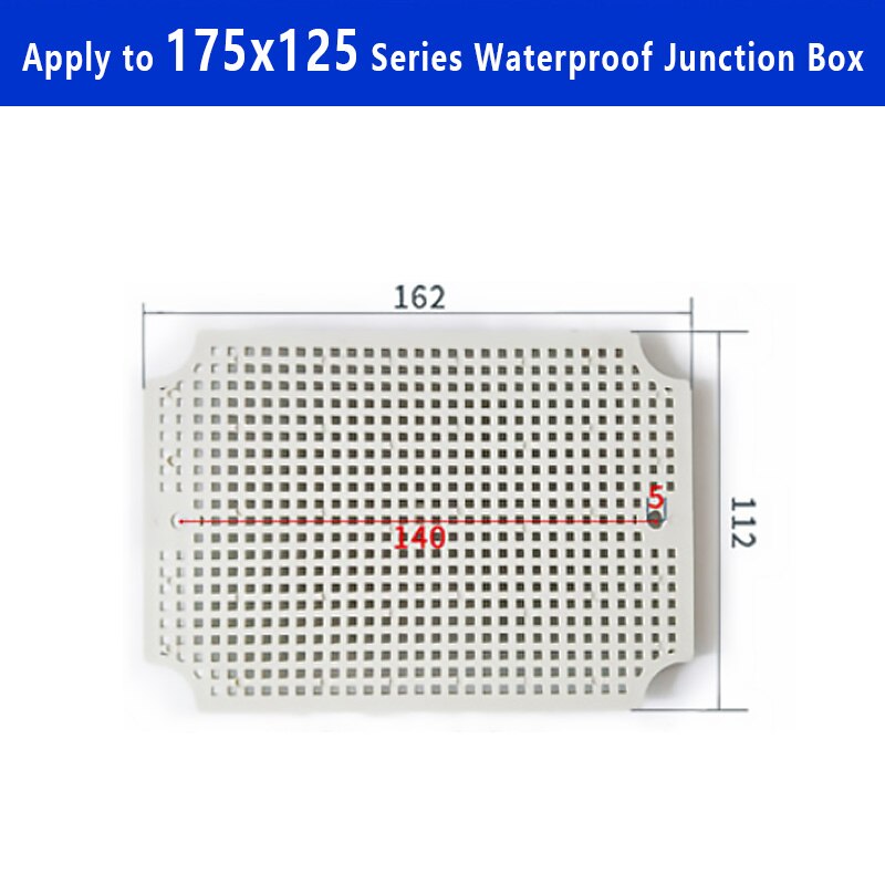 Caixa de plástico à prova d' água ip67, placa inferior de instalação, acessórios de material abs: MULTI