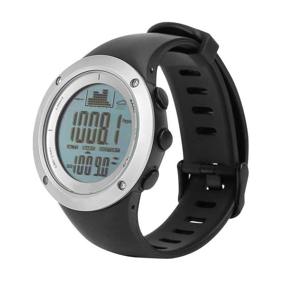 SUNROAD Fishing Barometer Watch Waterproof Altimeter Digital Watches Durable