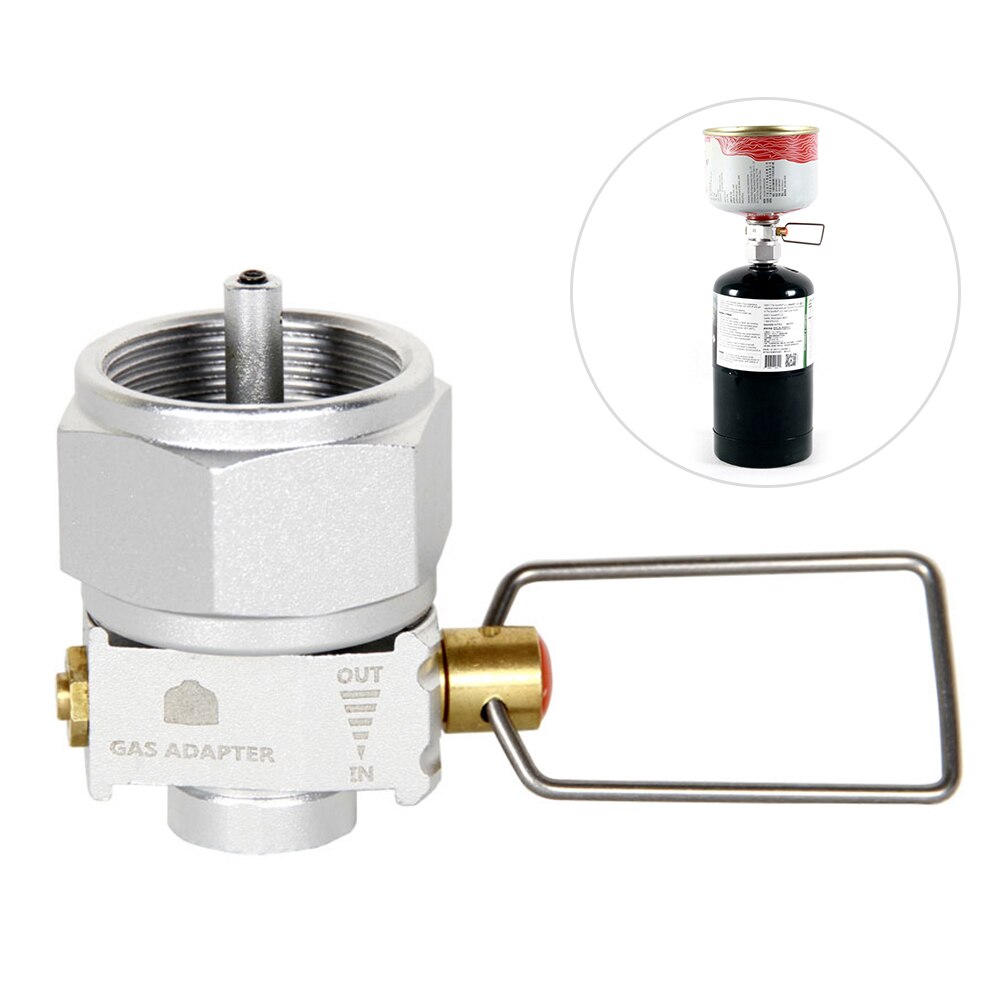 Camping Stove Refill Adapter Gas Saver Plus Gas Convertor Shifter Refill Flat Tank Conversion Adapter Camping Gas Adaptor Valve