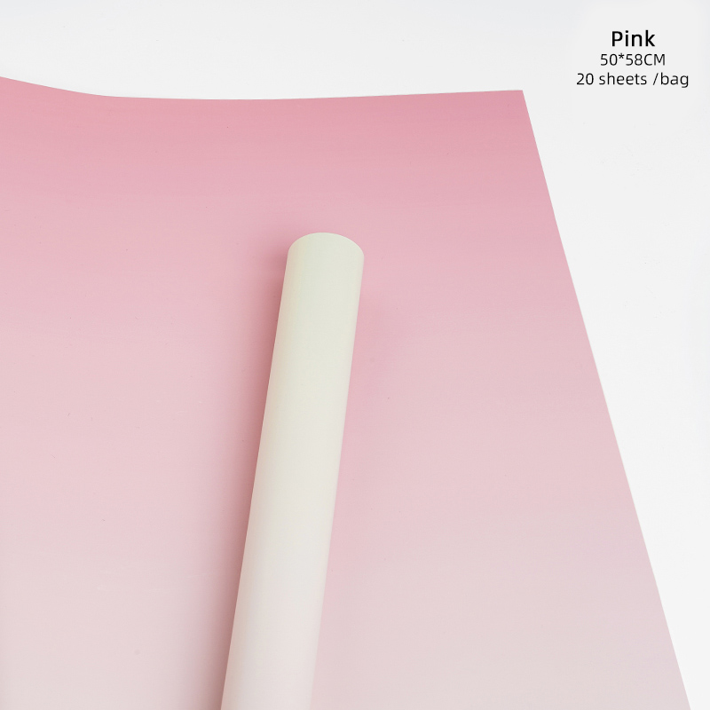 Gradient Rainbow Flowers Wrapping Paper Handmade Bouquet Wrapping Paper Flower Shop Floral Waterproof Packaging Material: Dark Khaki