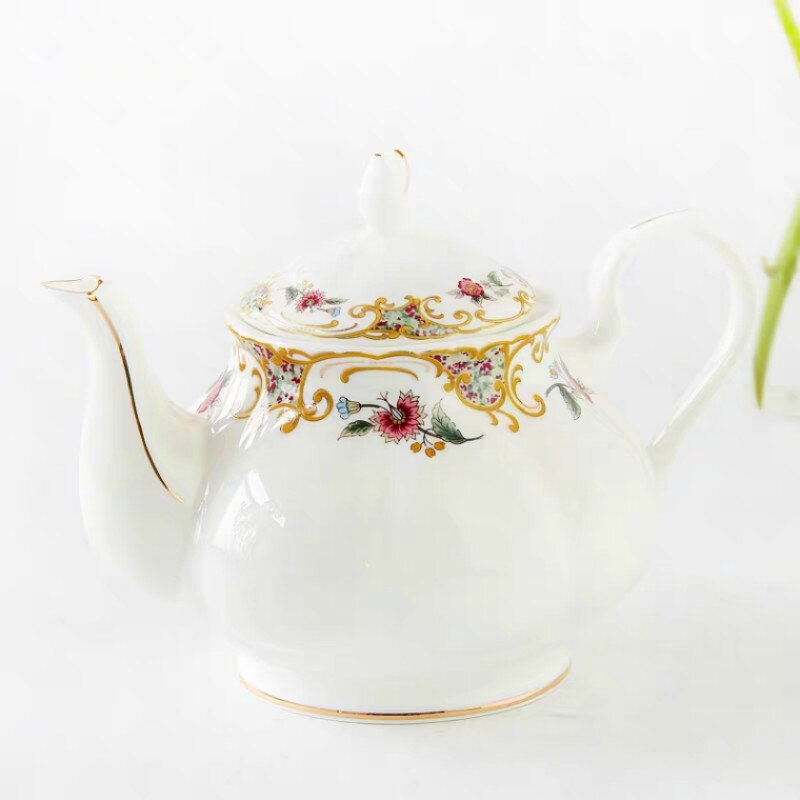 Europese Koffie Bone China Ketel Theepot Engels Afternoon Thee Set Huishouden Grote Capaciteit Filter Keramische Pot Water Pot