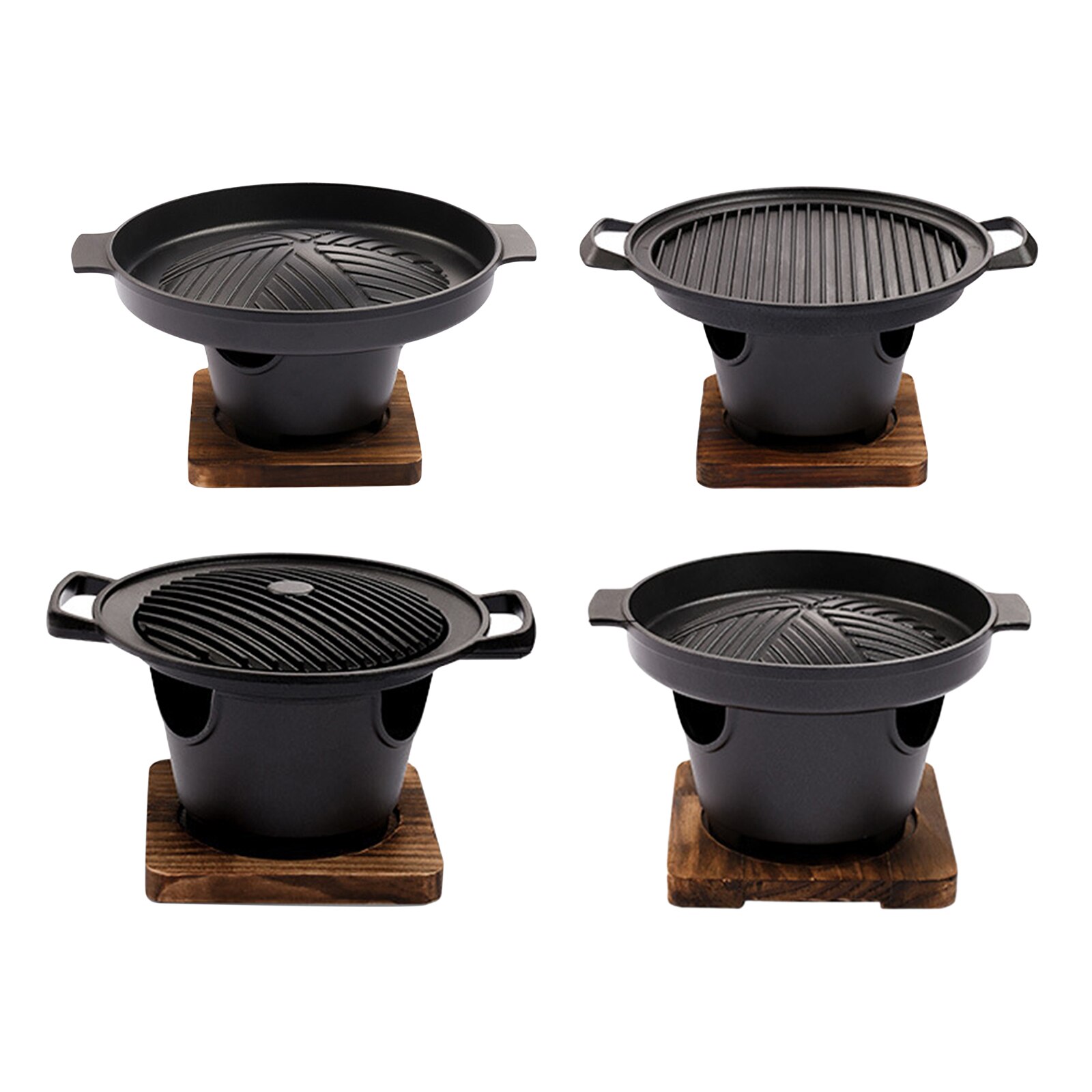 BBQ Grill BBQ Oven Plate Alcohol Stove Lightweight Triangular Furnace Table Grill Charcoal Grill Outdoor Cooker Tools