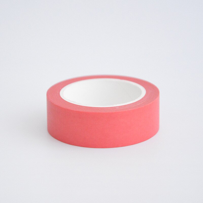 Cute Bright Colorful Plain Red Pink Green Washi Tape Paper DIY Decor Scrapbooking Planner Adhesive Masking Tape Stationery: Gold
