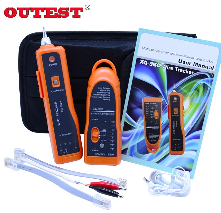 Traceur de fil électrique RJ45 RJ11, détecteur de câble réseau lan, traceur de fil téléphonique, toner xq-350,: With Bag