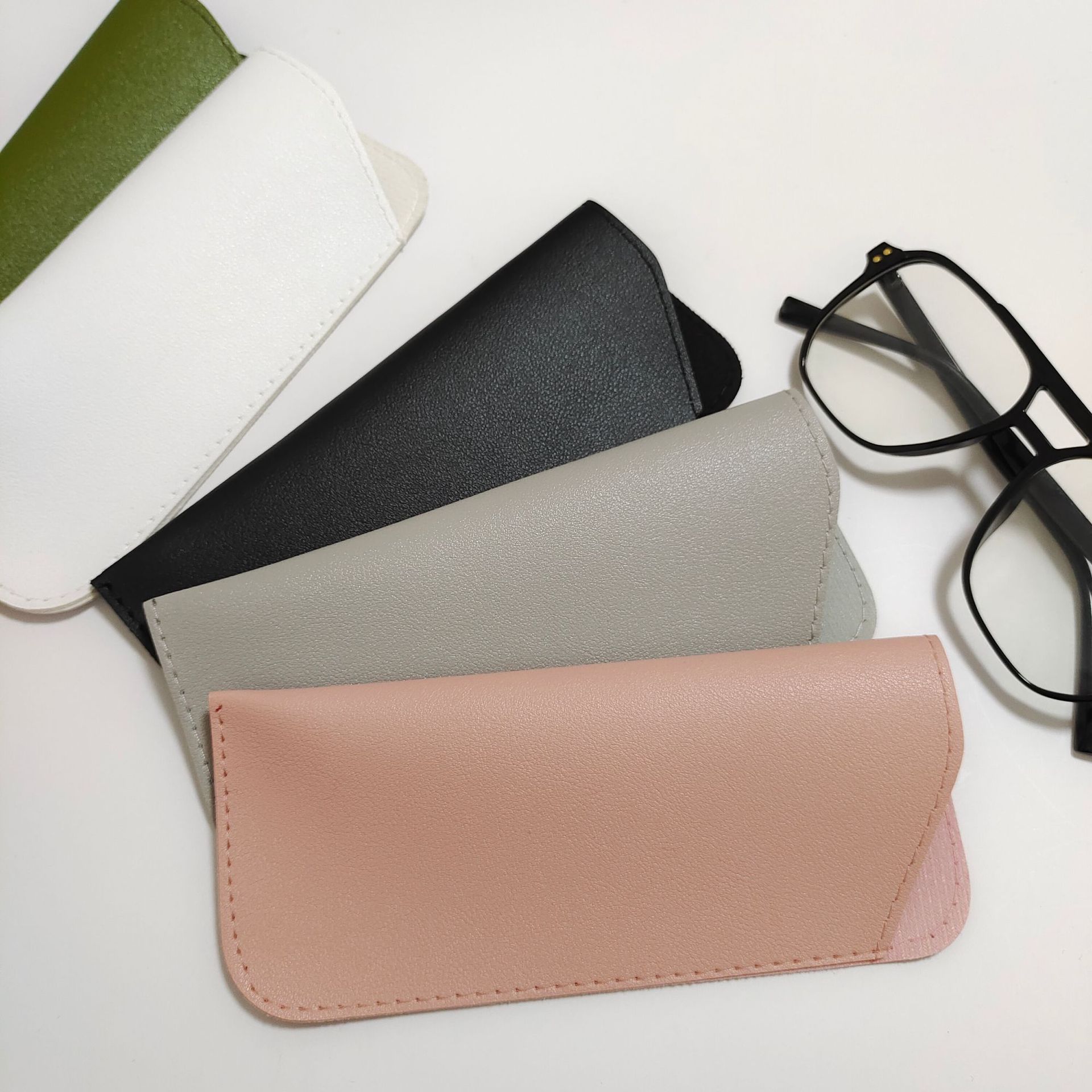 Pu Bril Tas Vrouwen Lederen Zachte Bril Tas Mode Draagbare Zonnebril Doos Tas Accessoires Brillen Etui Zonnebril Zakje