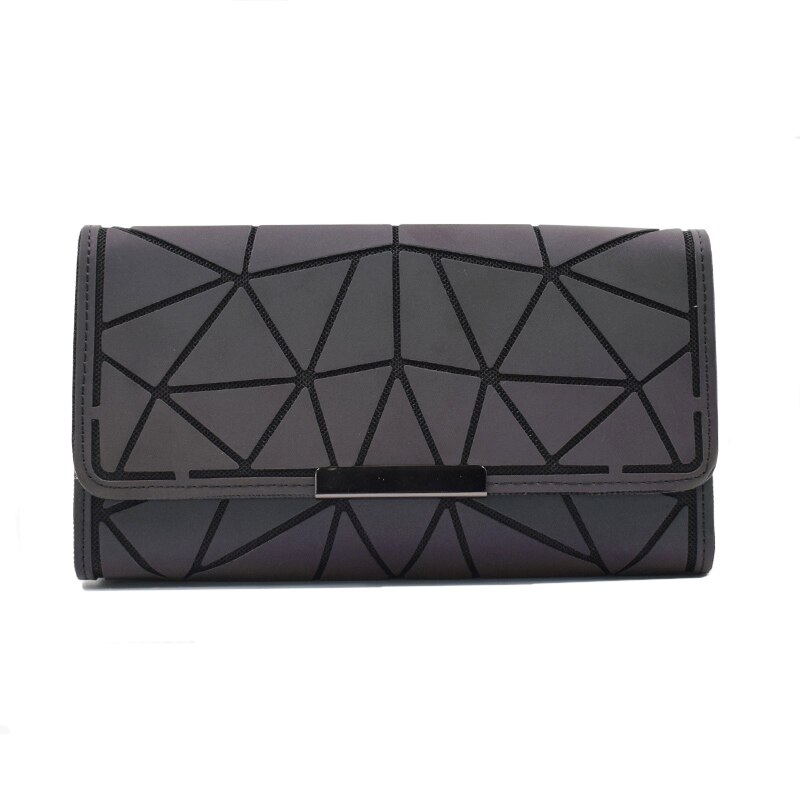 Nuovo Luminoso Zaino Delle Donne Zaino Reticolo Set Scuola Zaini per Teenage Girl Borse da Scuola Olografica Frizione Della Borsa Mochila: Tri-fold wallet