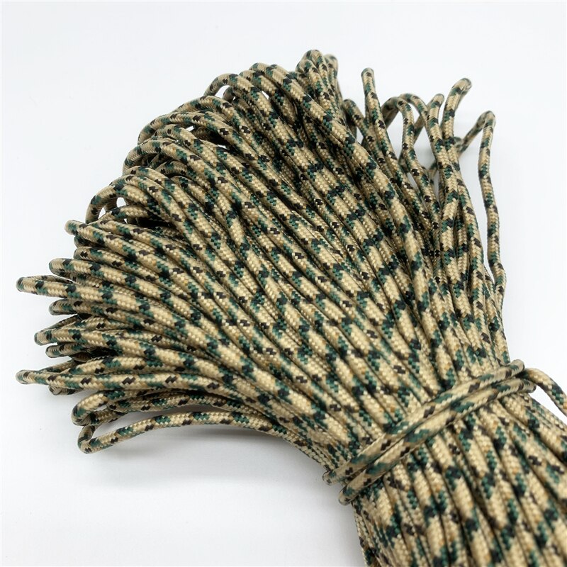 10 yards/Lot 3mm Koord Touw Parachute Lanyard Touw Voor Klimmen Camping Survival Apparatuur Paracord Armband Masker Lanyards: Kleurrijk