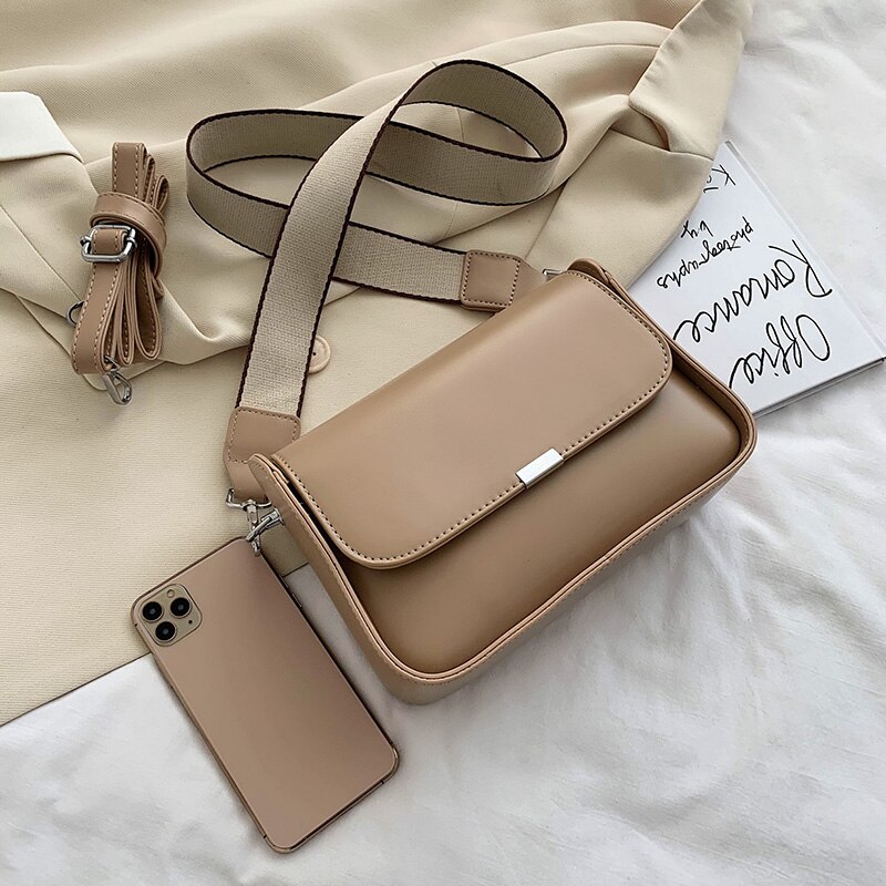 Schoudertas dames eenvoudige diagonale tas werkende dame dagelijkse tas vierkante jeugd boodschappentas pu leer groen