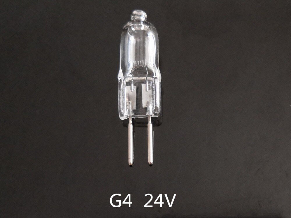 5pcs G4 24V halogen bulb 24v G4 bulb 10w G4 24V 20w 35W 50W 24V G4 halogen bulb warm white