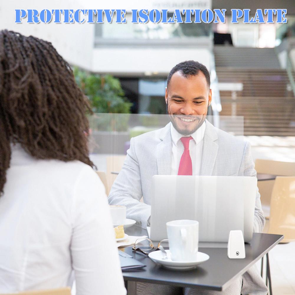 Sneeze Guard Shield Protection Safety Counter Top 50x32cm Perfection Reception Counter Side Office Reception Droplet Defense