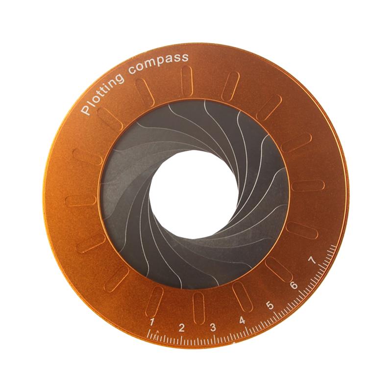 Ronde Rvs Compas Cirkel Tekening Tool Verstelbare Meten Tekening Circulaire Tekening Draaibaar Kompas Tekening Heerser