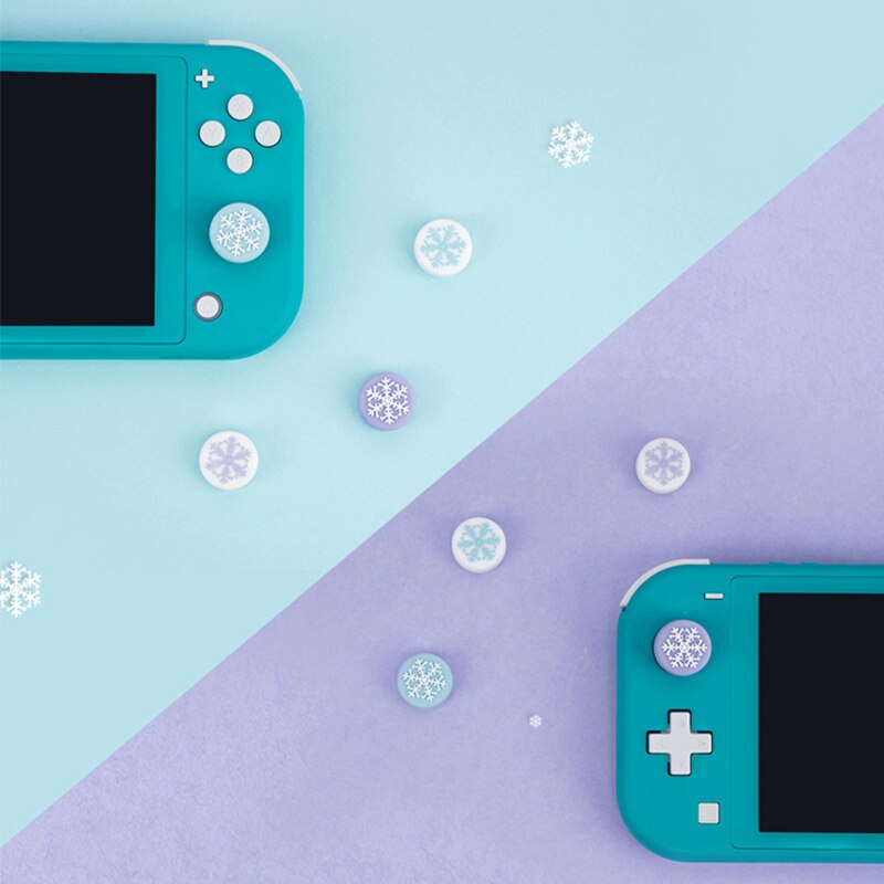 GeekShare Snowflake Thumb Grip For Nintendo Switch Rocker Cap Joystick Cover Shell JoyCon Controller Case For Switch Accessories