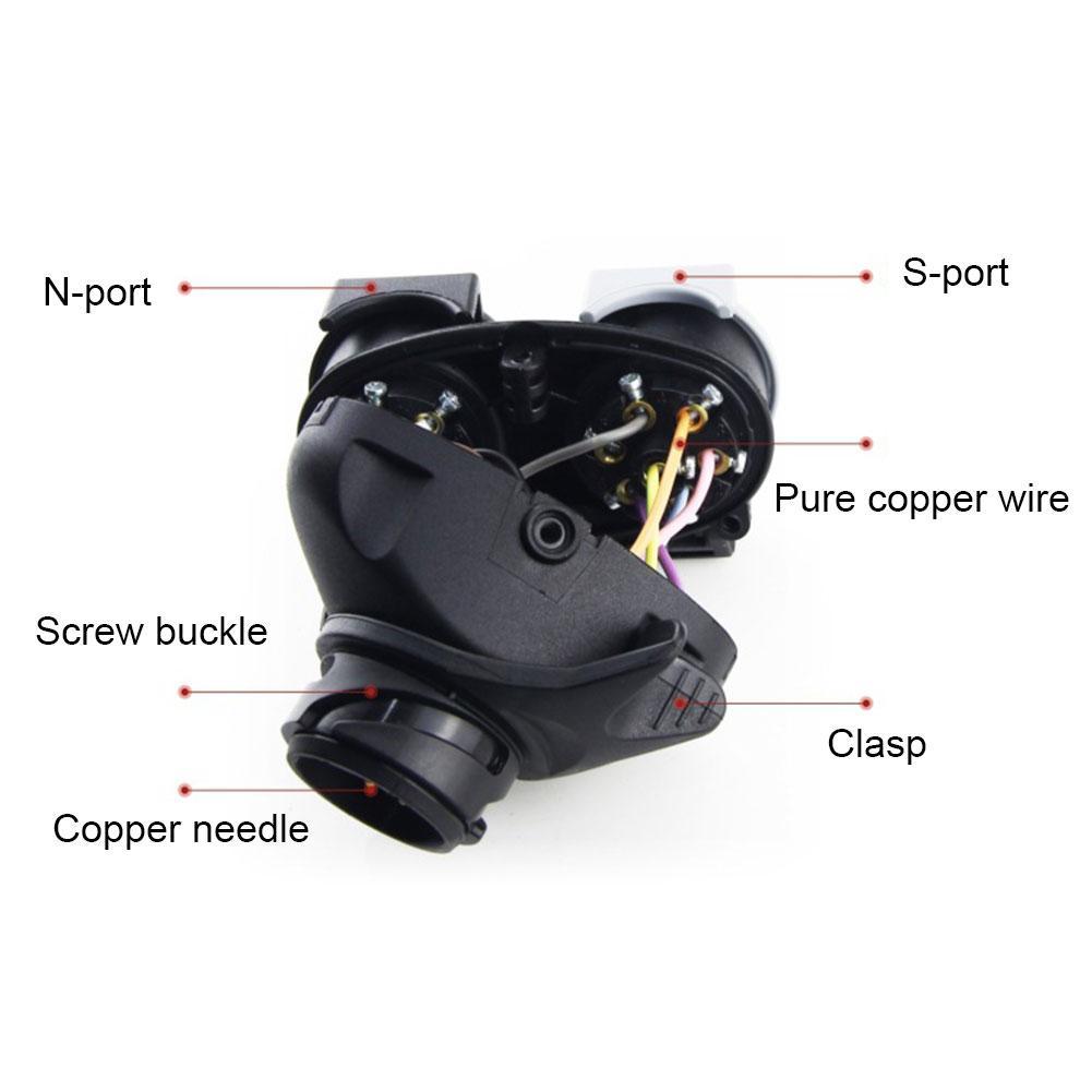 13Pin To 7Pin Trailer Caravan Light Board Extension Towing Plug Socket Adaptor 13 Pin Plug To Twin 7 Pin N