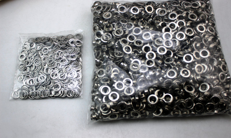 300set 10MM COPPER Antique Silver eyelets buttons clothes accessory handbag findings