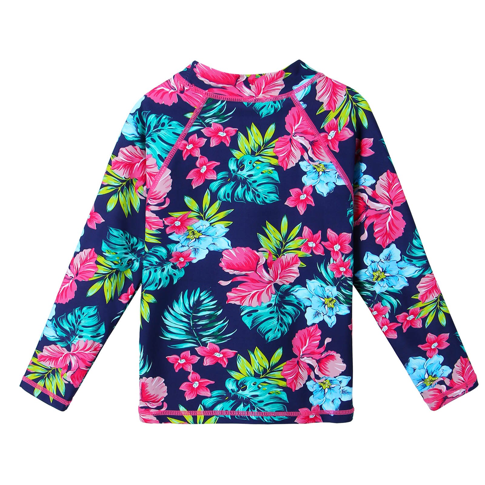 BAOHULU Designs Girls Swimsuit Two Pieces Set Long Sleeve with Skirt UPF 50+ UV Protection Sunblock Bathing Suit