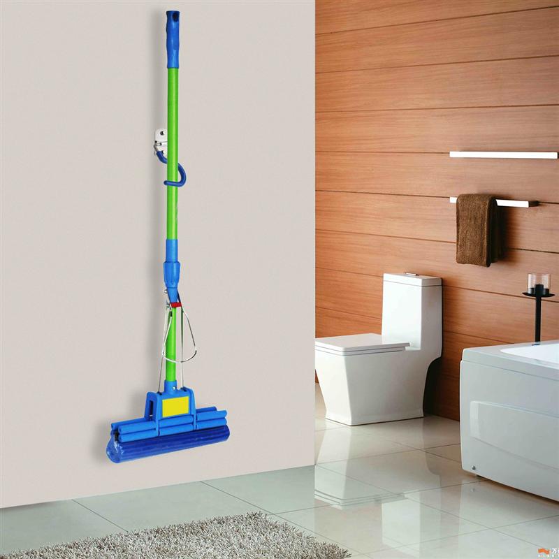 Colgador en forma de S de acero inoxidable 3 uds., gancho de fregona, soporte para escoba, organizador montado en la pared, colgador de almacenamiento para cepillos