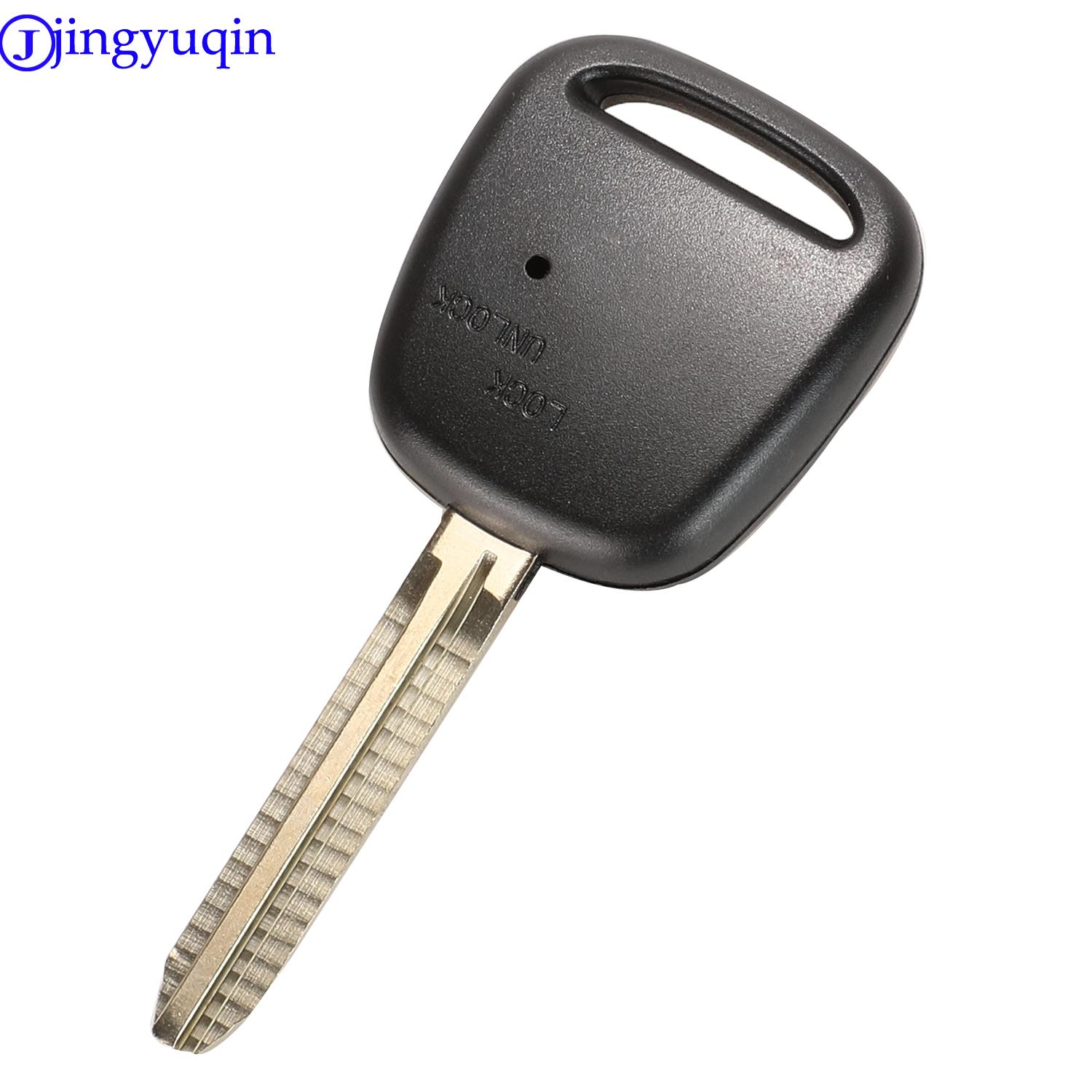 Jingyuqin 1/2 botones reemplazo Fob llave remota carcasa cubierta hoja para Toyota Carina Estima Harrier Previa Corolla Celica