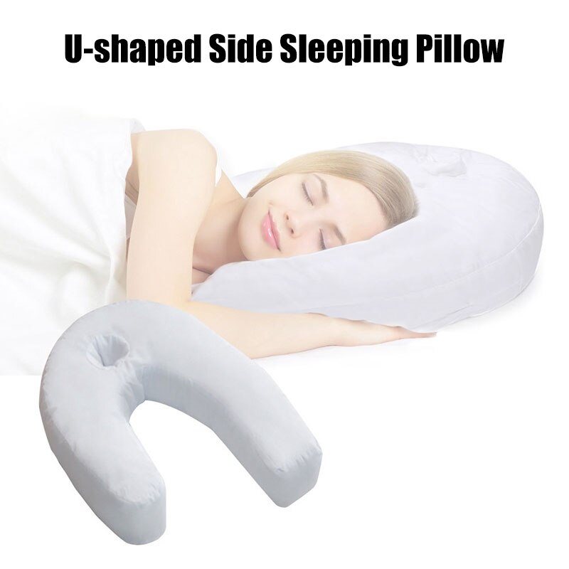 U-Shaped Side Sleepers Pillow Cotton Neck Back Pain Relieve Health Cushion Neck Spine Protection Pillow Side Pillow