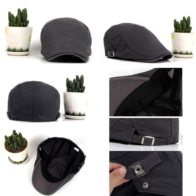Gorra de hombre boinas gorra Golf conducción sol gorra plana algodón gorras tipo boina para hombres Casual visores casquetas sombreros