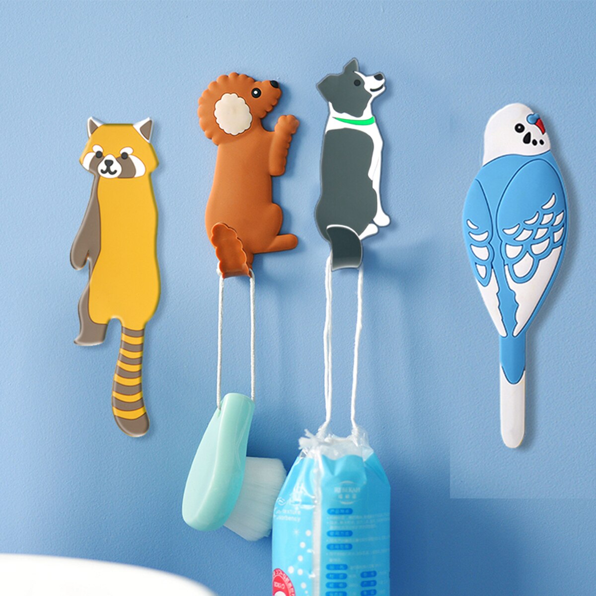 Crochet mural AA, crochet Animal , colle haute résistance sans clous, solide, réutilisable, étanche, pour sacs à serviettes et vêtements