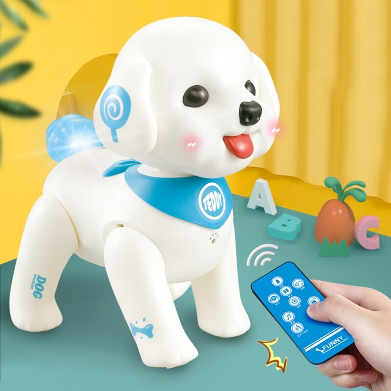 Rc Robot Hond Smart Puppy Teddy Programmeerbare Afstandsbediening Elektronische Huisdier Speelgoed M89C