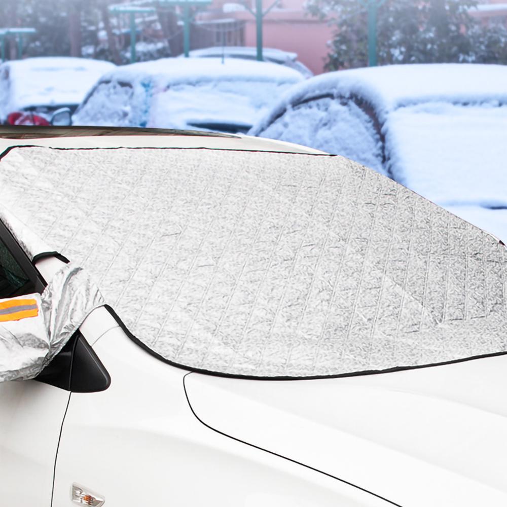 Magnetische Voorruit Sneeuw Cover Tarp Winter Ijskrabber Vorst Dust Guard Zonnescherm Protector