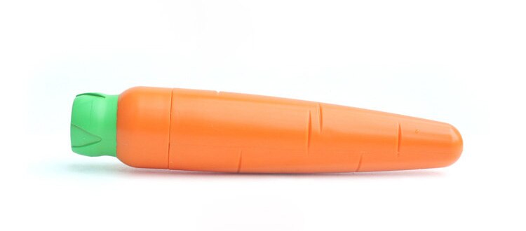 Sombrilla plegable de tres verduras para niños con dibujos animados de Chile, zanahoria, maíz, rábano, sombrilla, protección solar uv a prueba de viento: Carrot