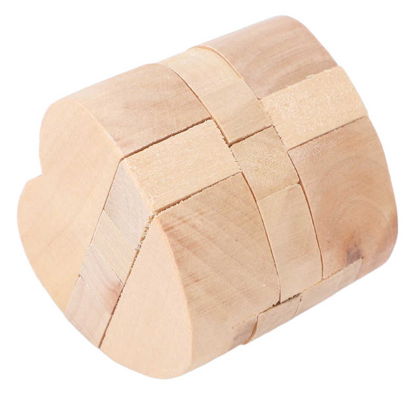 Puzzle Lock Toy Composite Wood Unlock Interlock Puzzle for Home Travel for Elderly
