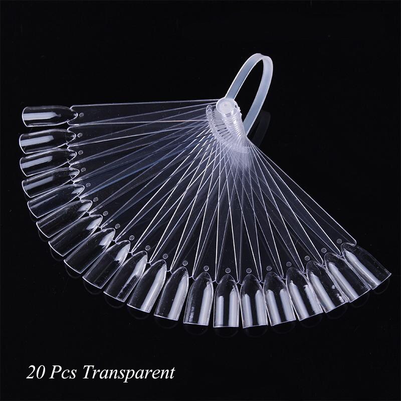 Lemooc nature clear black nepnagels tips volledige kaart waaier vingernagelkunst display oefen acryl uv gellak gereedschap decoratie: Patroon 3
