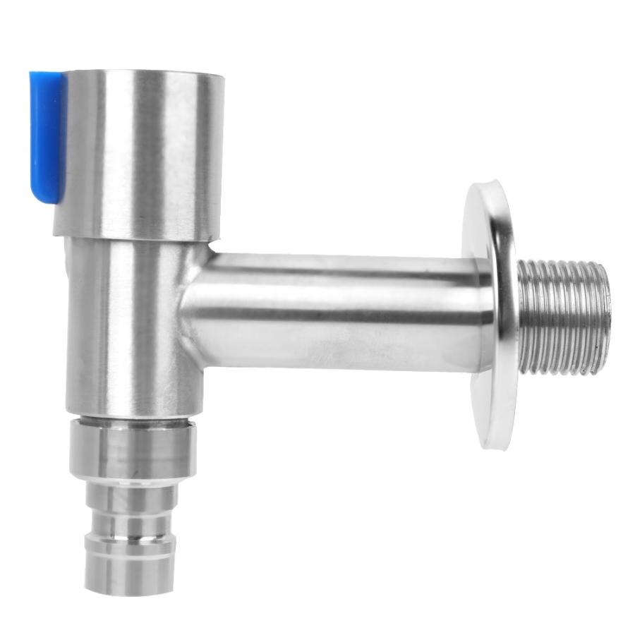 G1/2" Stainless Steel Laundry Bathroom Washing Machine Wall Mounted Water Faucet Tap Water Tap