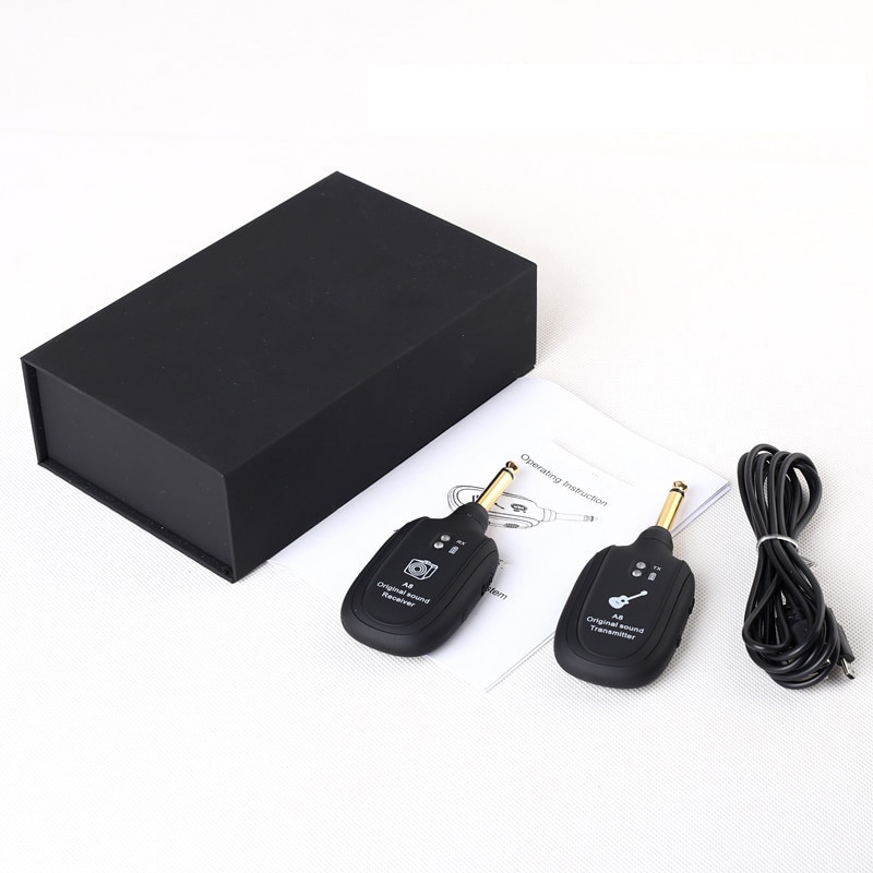 Portable Wireless Audio Guitar Transmitter Receiver System Electric Guitar Bass Violin Musical Instrument Wireles Transmitter: Default Title