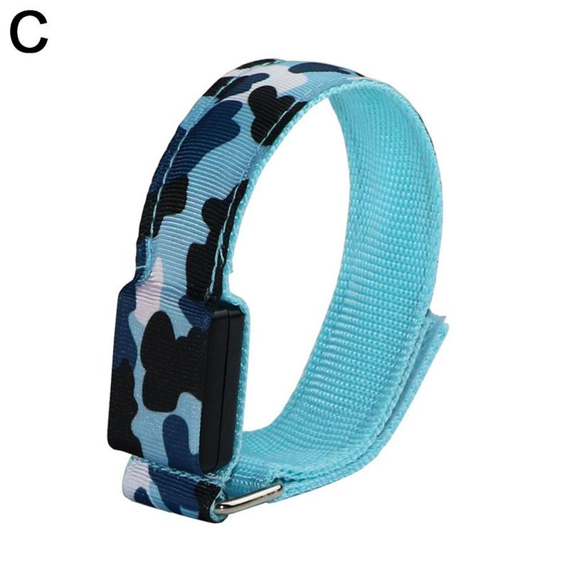 Sports LED Reflective Band Camouflage Bracelet Ankle Leg Strap Wristband Led Luminous Armbands for Party Jogging Running Cycling: C
