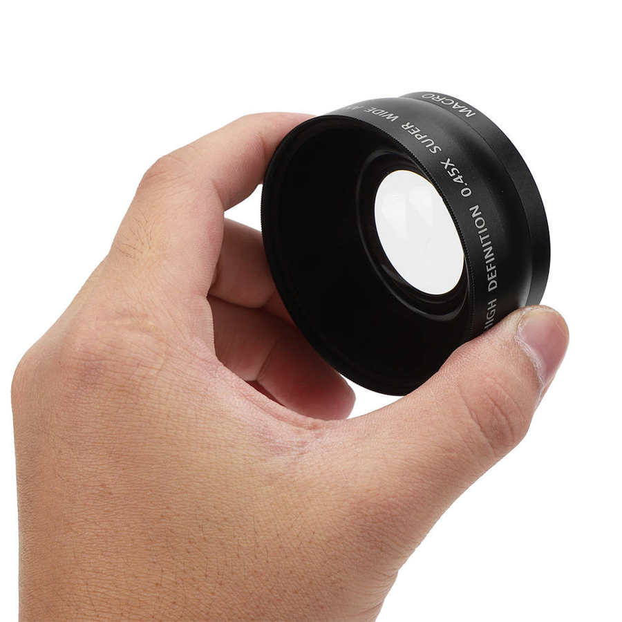 len parts camcorders JSR‑1152 55MM 0 45X Advanced Wide Angle Macro Lens Fit for All 55MM Diameter Camera Lenses