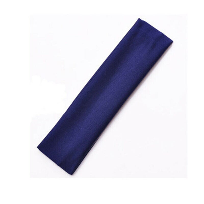 Vrouwen Lady Wide Sport Yoga Hoofdband Solid Stretch Haarband Elastische Haarband Tulband