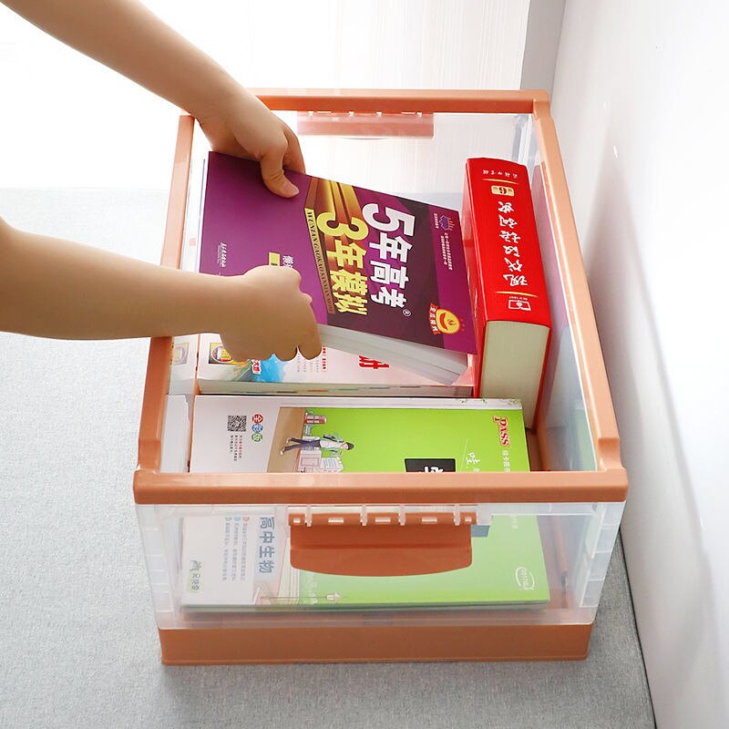 Pliable livre boîte de rangement bureau papeterie support divers organisateur Portable livre stockage panier bureau organisateur