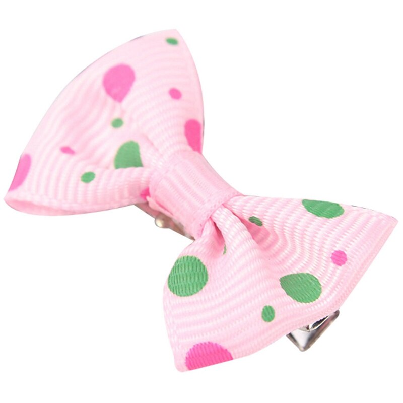 40pcs/Pack Children Girl Mixed Color Bowknot Kids Baby Hair Clip Bow Pin Barrette Hairpin Ornament Accessories For Girls