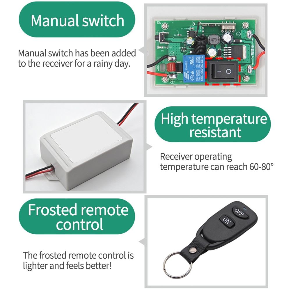 Vehicle Wireless Remote Control Car Battery Master Switches 24V/12V 180A Cut Off Switch Power Electromagnetic Disconnect