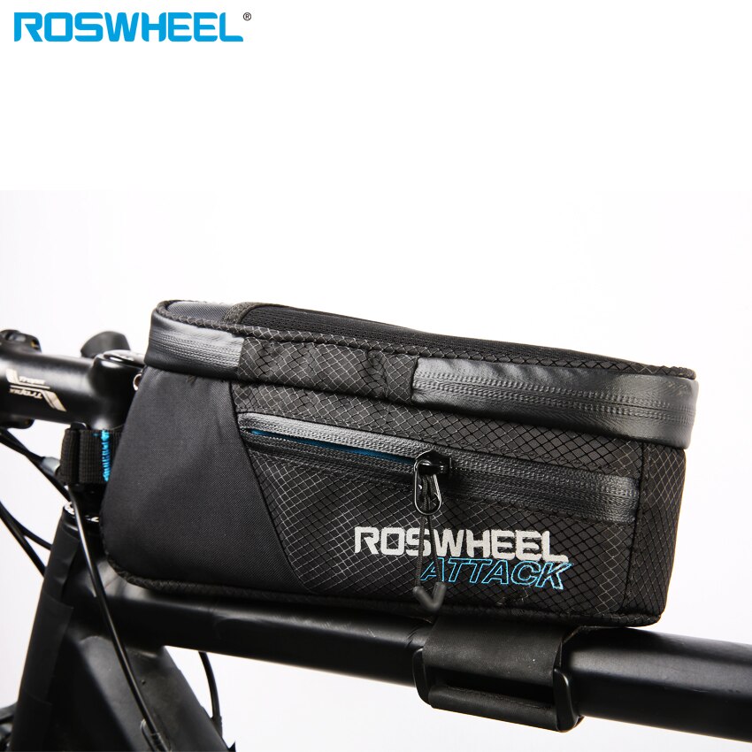ROSWHEEL AANVAL Waterdichte Fietstas Front Beam Frame Top Tube Bag MTB Road Foldig Bike Phone Bag Fietsen Accessoires
