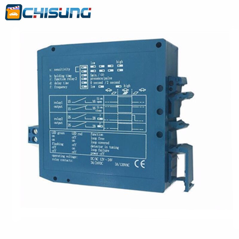 Vehicle loop detector 12V 24V DC in one single channel