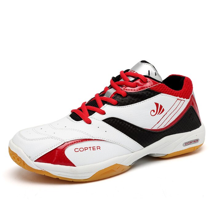 TaoBo Original COPTER Size 45 Men Badminton Shoes Air Cushioning Tennis Sneaker Breathable Non-slip Table Tennis Shoes Dorpship: Red / 7.5
