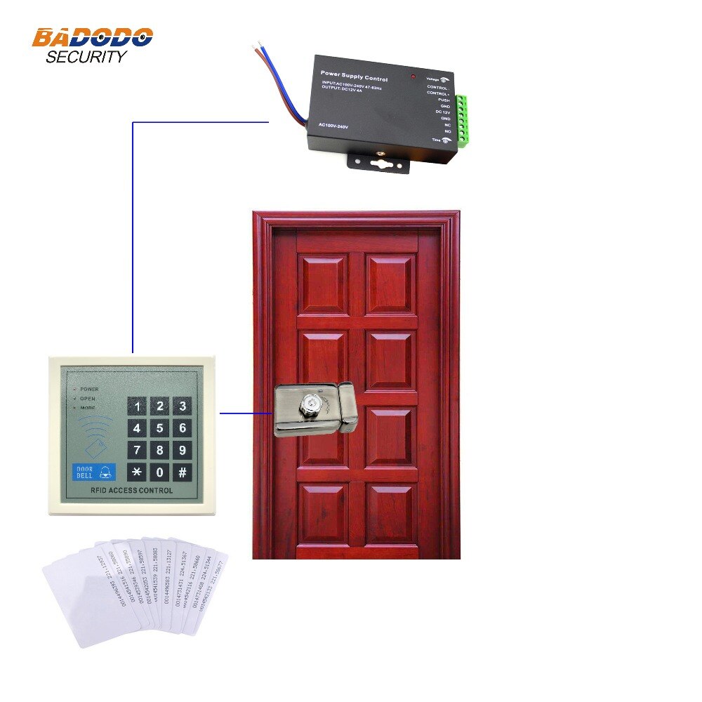 Access control Kit with standalone access controller RFID 125KHz for home office lock security system gate door open