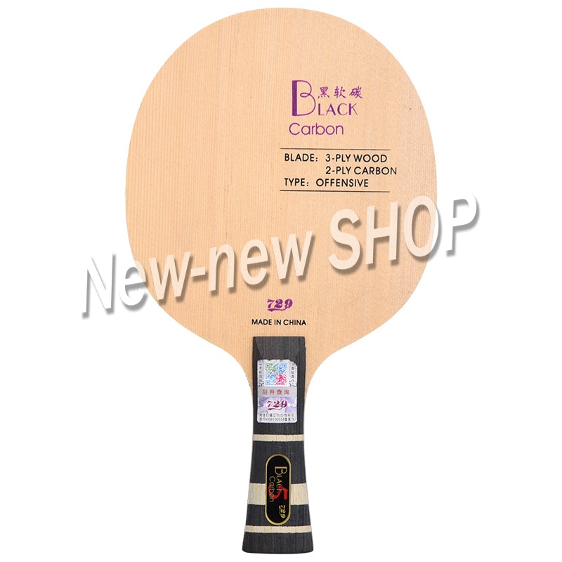 Friendship 729 Black Blue Yellow ALC Carbon Table Tennis Blade Offensive Ping Pong Racket Bat