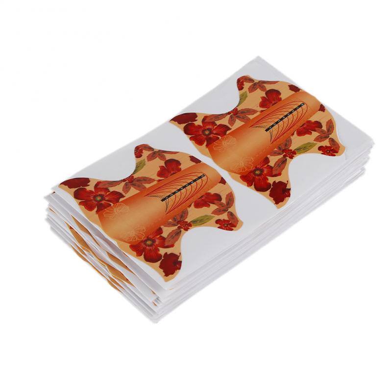 100pcs/pack Nail Forms Extension Tips Guide Extension French DIY Tool Acrylic UV Gel Nail Art Tools Builder Sticker Sculpting